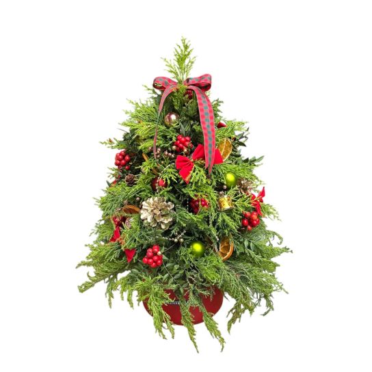 Yılbaşı Ağacı Kokina Aranjmanı