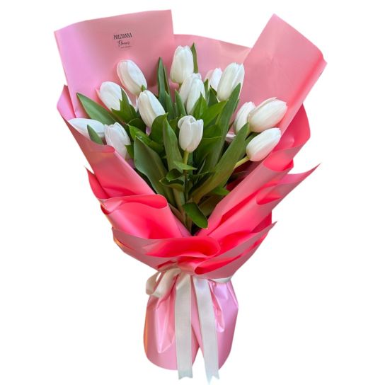 Whiteless Beyaz Lale Buketi